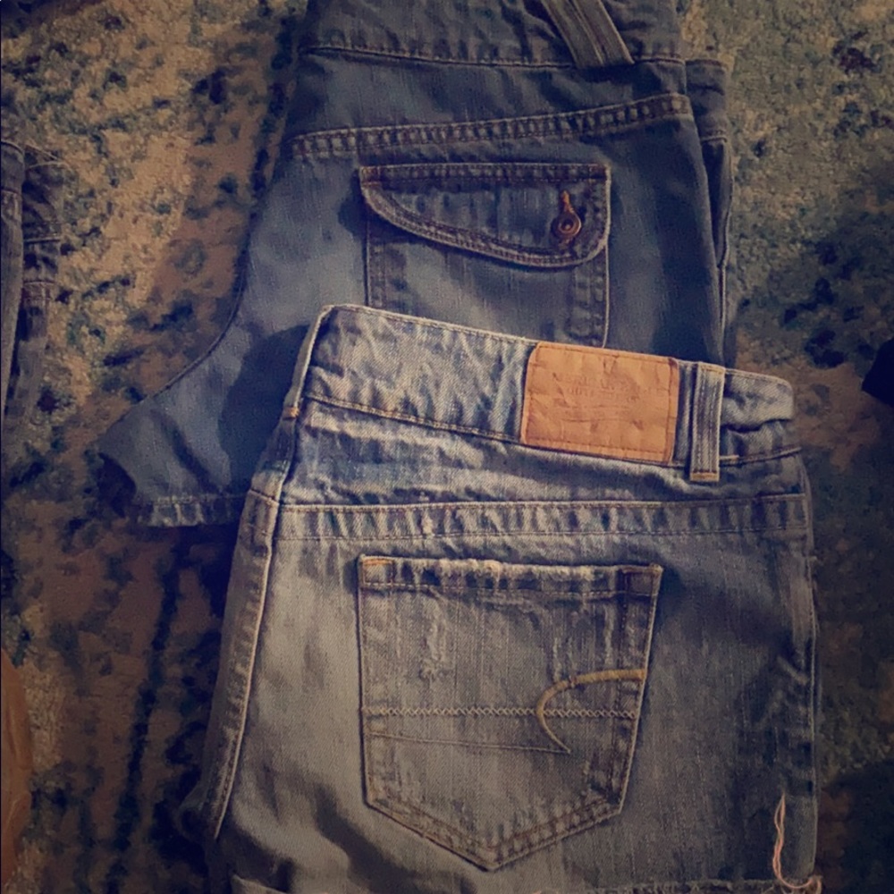 2 pairs of American Eagle size 8 jean shorts